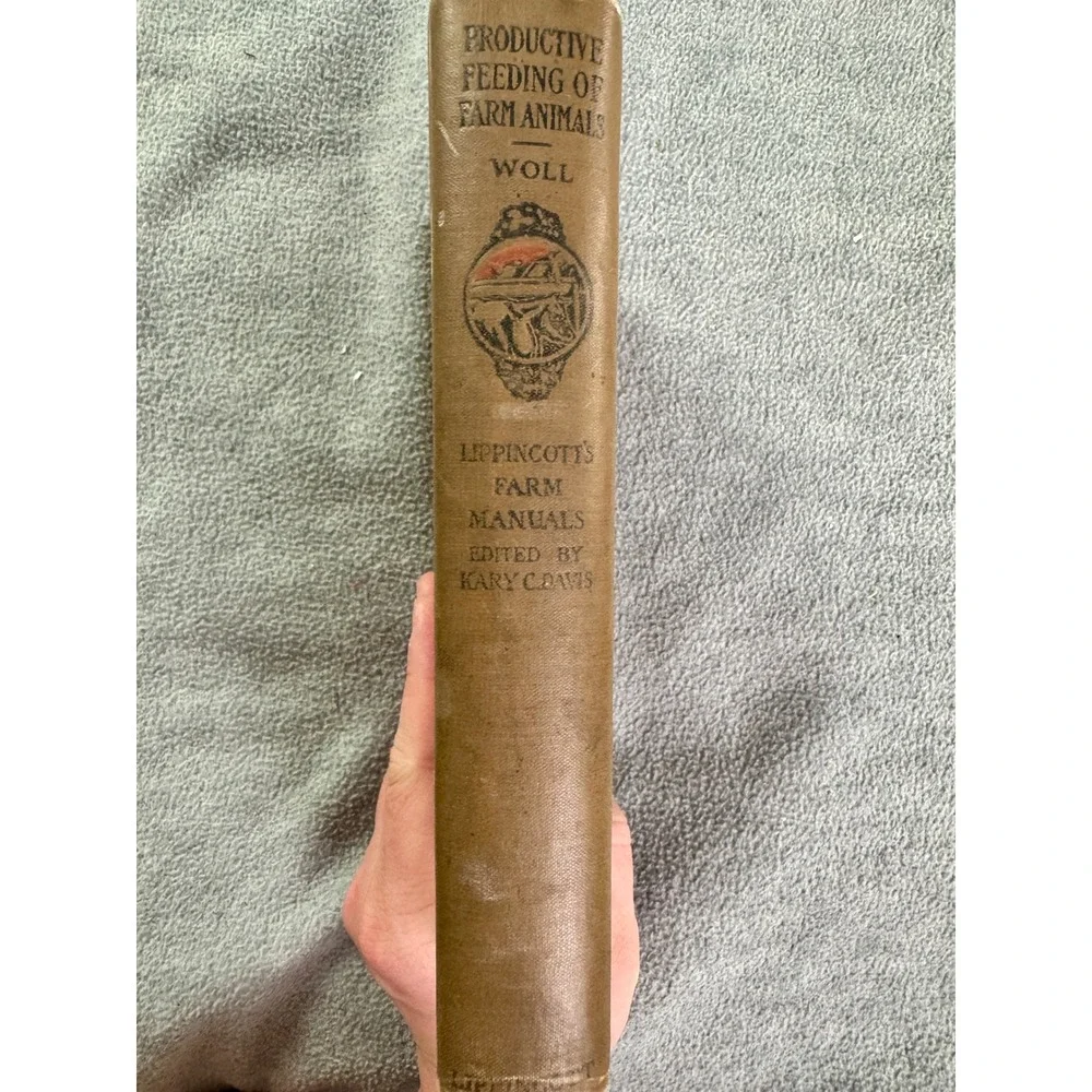 Antique Productive Feeding of Farm Animals Lippincott's Farm Manuals F.W.‎ Woll